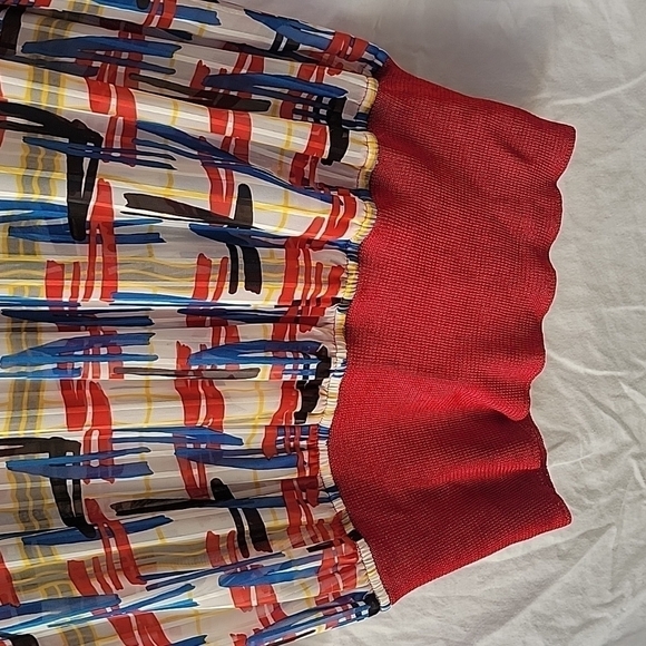 Vintage Mayeelok button front printed sheer blouse - Picture 7 of 8